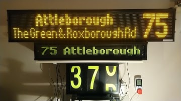 Bright Tech Developments Bus Destination Display Arriva Hinckley