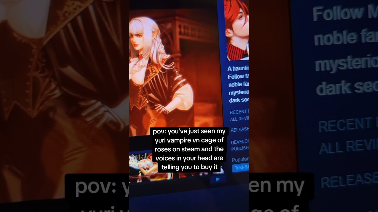 you wanna play my yuri vampire vn so bad ourgrhrgrgrgrgh