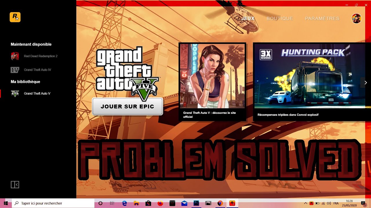 Résoudre Problème - Rockstar Games Launcher (Hors Ligne) - YouTube