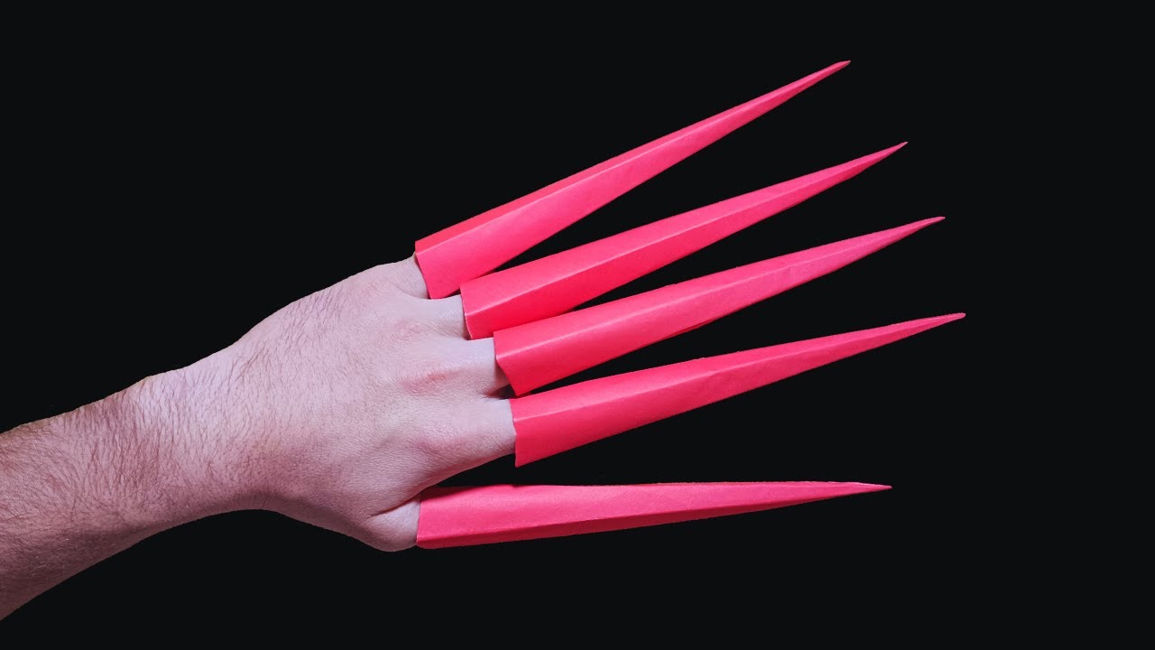 🔴Origami CLAWS Easy NO TAPE , NO GLUE | How To Make Origami Claws!