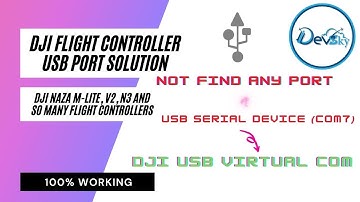 DJI Flight Controller USB Port Not!Working || Not! Recognized Windows7-8-10 USB || PART-8