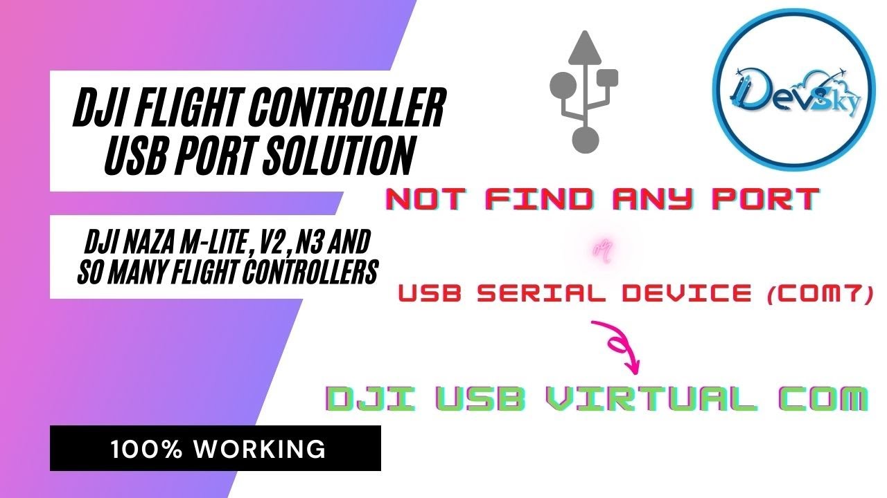 DJI Flight Controller USB Port Not!Working || Not! Recognized Windows7-8-10 USB || PART-8