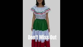 Mexican Traditional Women Fiesta Dress