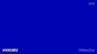 What does #0003B2 - Vivid Frosty Orange Wave look like | Color Code Preview