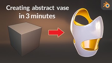 Blender | Modeling abstract vase in 3 minutes | Tutorial