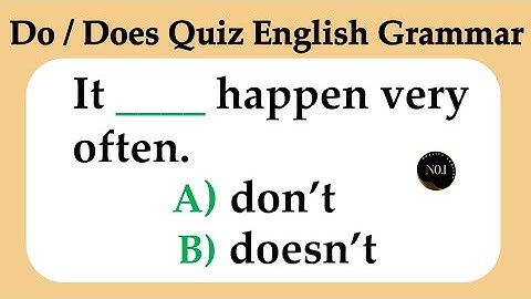 Do / Does Quiz l English Grammar l Do / Does / Don