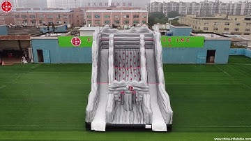 Get Your Climb On with Our Inflatable Rock Climbing Slide from Chinee Inflatables T8-4057