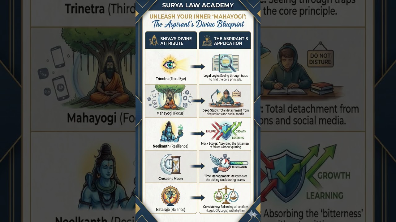 KNOW the "Shiva Strategy" for PU CET LAW ENTRANCE AND CLAT ASPIRANTS . ⚖️🕉️