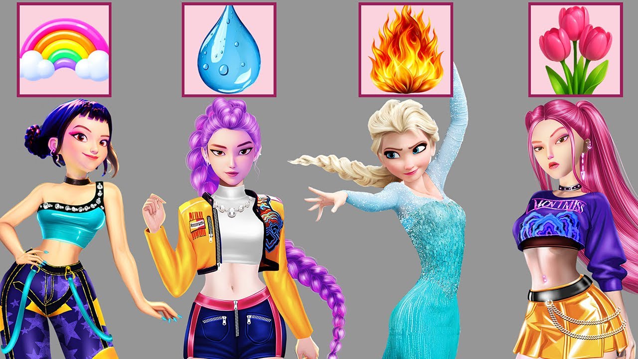 Epic Glow Up! Elemental Transformation | Rumi, Mira, Zoey & Elsa