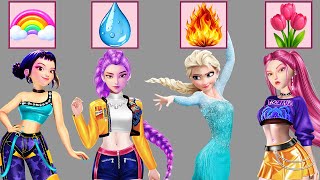 Epic Glow Up Elemental Transformation Rumi, Mira, Zoey & Elsa