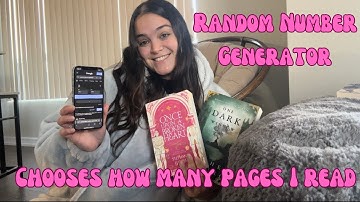 I let a random number generator decide how many pages I read each day for a week 📚✨🃏🏰