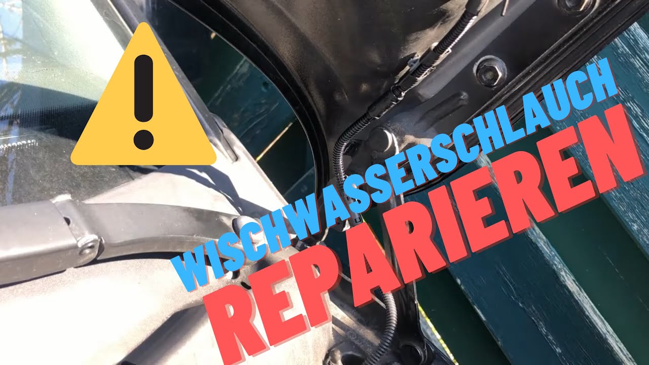 Defekten Wischwasserschlauch ( VW T5) ohne großen Aufwand selber reparieren  ?! - YouTube