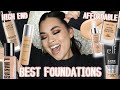 BEST DRUGSTORE AND HIGH END FOUNDATIONS 2021 | END OF YEAR FAVORITES!