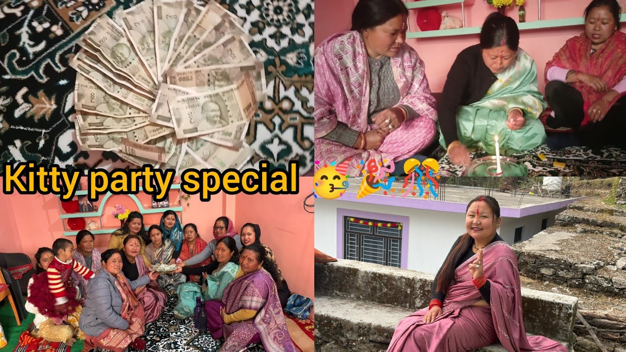 इस किटी पार्टी मैं तो हंस हंस के लोटपोट ही हो गए🥳🎉🎊 pahadi Kitty|@bebodhakariyalofficial3965 