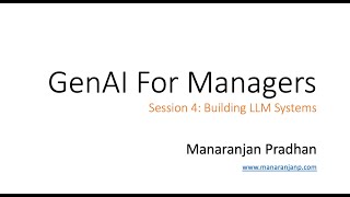 Generative AI for Managers: Session 4 - Agents, Evaluation and AI Risks