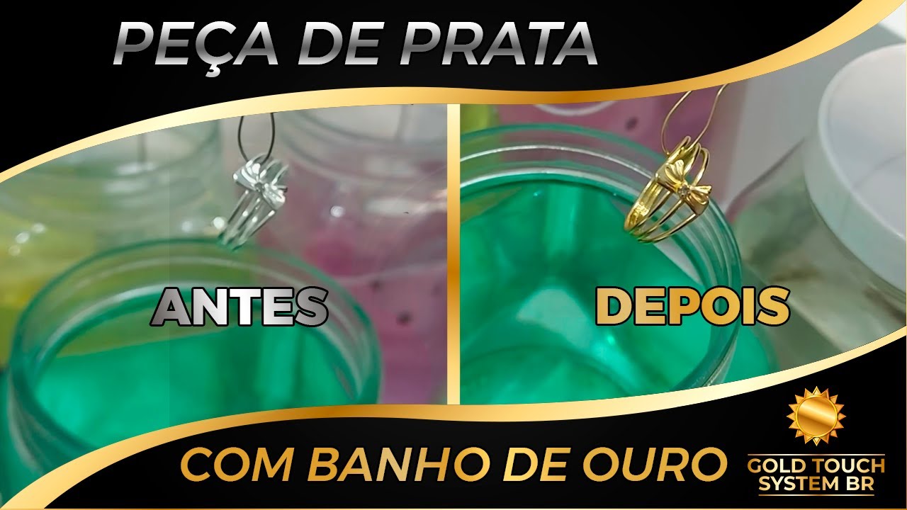 Peça de Prata com Banho de Ouro - Anel de prata com banho de ouro - YouTube