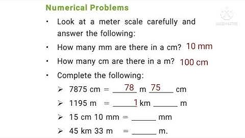 sixth science English medium chapter 1 measurements numerical problems/ sixth std science unit 1