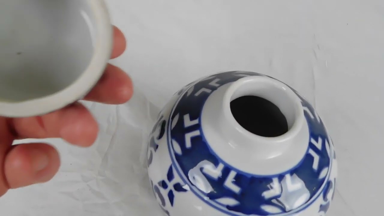 Blue And White Ginger Jar From Oriental Furnishings
