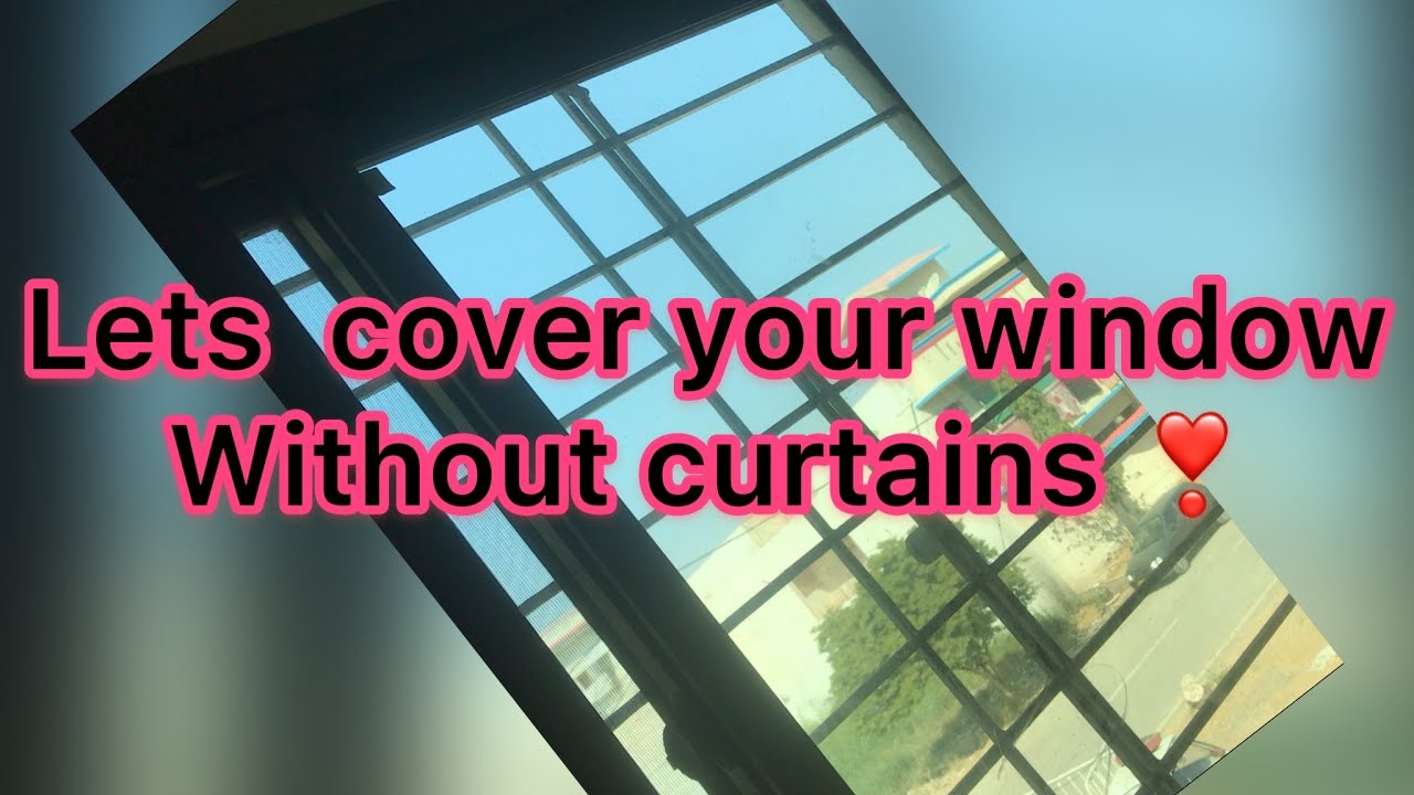 How to cover window without curtain easy amazing DIY YouTube