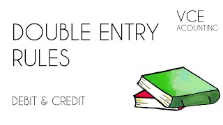 VCE Accounting - Double Entry Rules (Debit/Credit) with Worked Examples