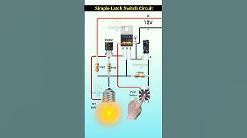 Latch switch circuit | single push button ON OFF switch #circuit #diyproject