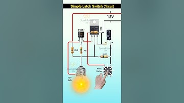 Latch switch circuit | single push button ON OFF switch #circuit #diyproject