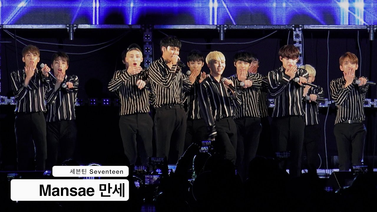 세븐틴 Seventeen[4K 직캠]Mansae 만세@170501 Rock Music
