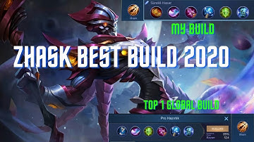 ZHASK GAMEPLAY ZHASK BEST BUILD 2020 / TOP 1 GLOBAL ZHASK BUILD 2020 MOBILE LEGENDS