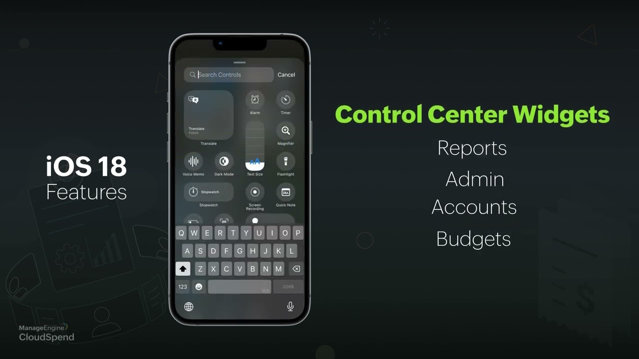 Introducing Control Center widgets in the ManageEngine CloudSpend mobile app!