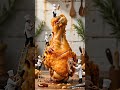 Miniature Chefs vs. Giant Fried Chicken: The Ultimate Culinary Battle! (Food Art Stop Motion)