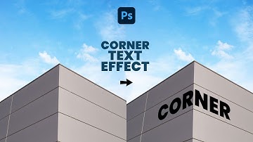 3D Corner Text Effect Perspective | Photoshop Typography Tutorial