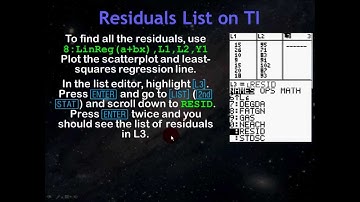 AP Statistics 3.3 Residuals