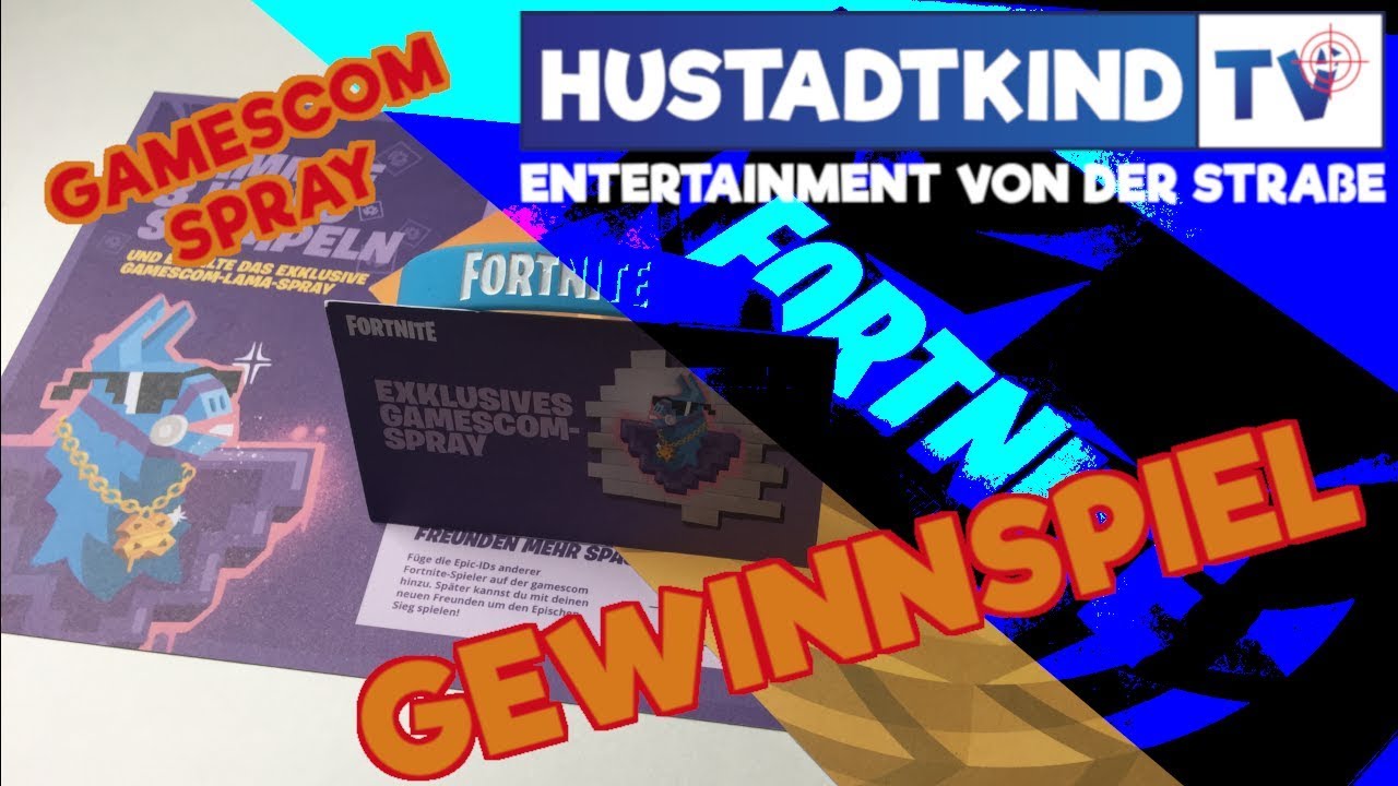 Gewinnspiel Fortnite Gamescom Spray / Gamescom 2018
