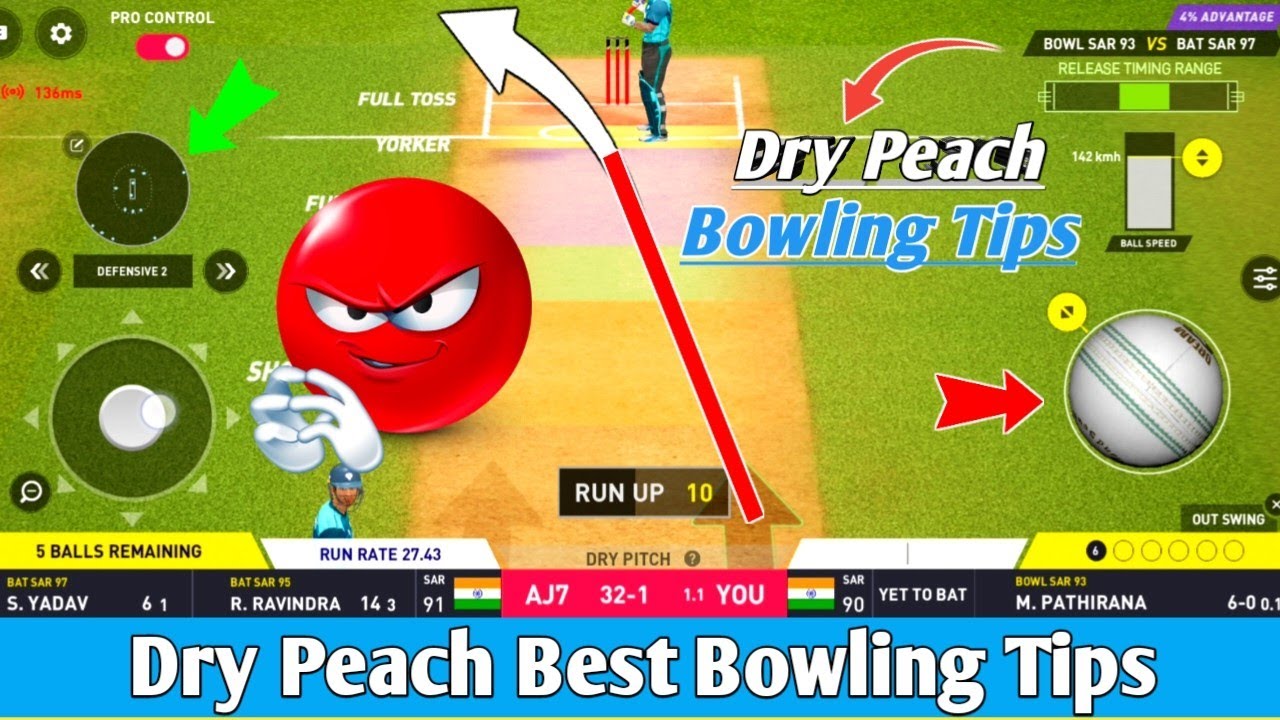 "Dream Cricket 25 | Dry Pitch Best Bowling Tips & Tricks 🎯 | Unplayable Outswing Secrets🔥"