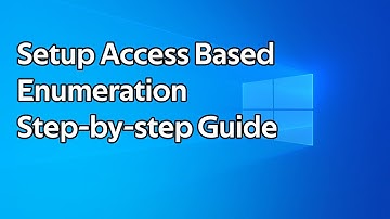 How to enable Access Based Enumeration