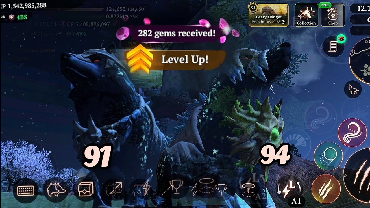 the wolf -  two accounts level up 🥳❗