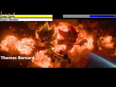 Sonic the Hedgehog & Shadow the Hedgehog vs. G.U.N. Hunters with healthbars