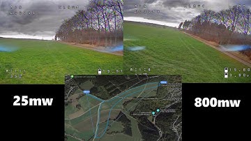 TBS Unify Pro HV | 25mw vs. 800mw 1000m Range Test