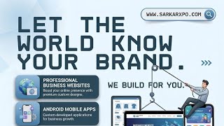 Build Your Custom Business Website, E-Commerce Store & Android App | SarkarXpo screenshot 1