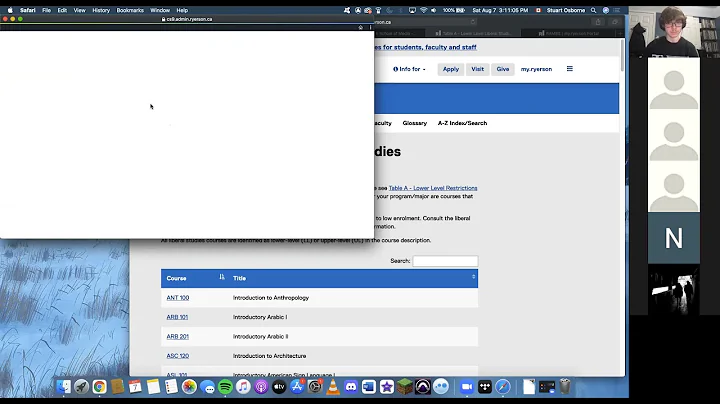 Ryerson Course Selection Info Session (Fall 2021)