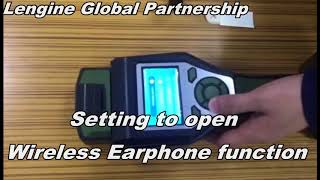 sred explosives trace detection portable with wireless earphone alarm mode