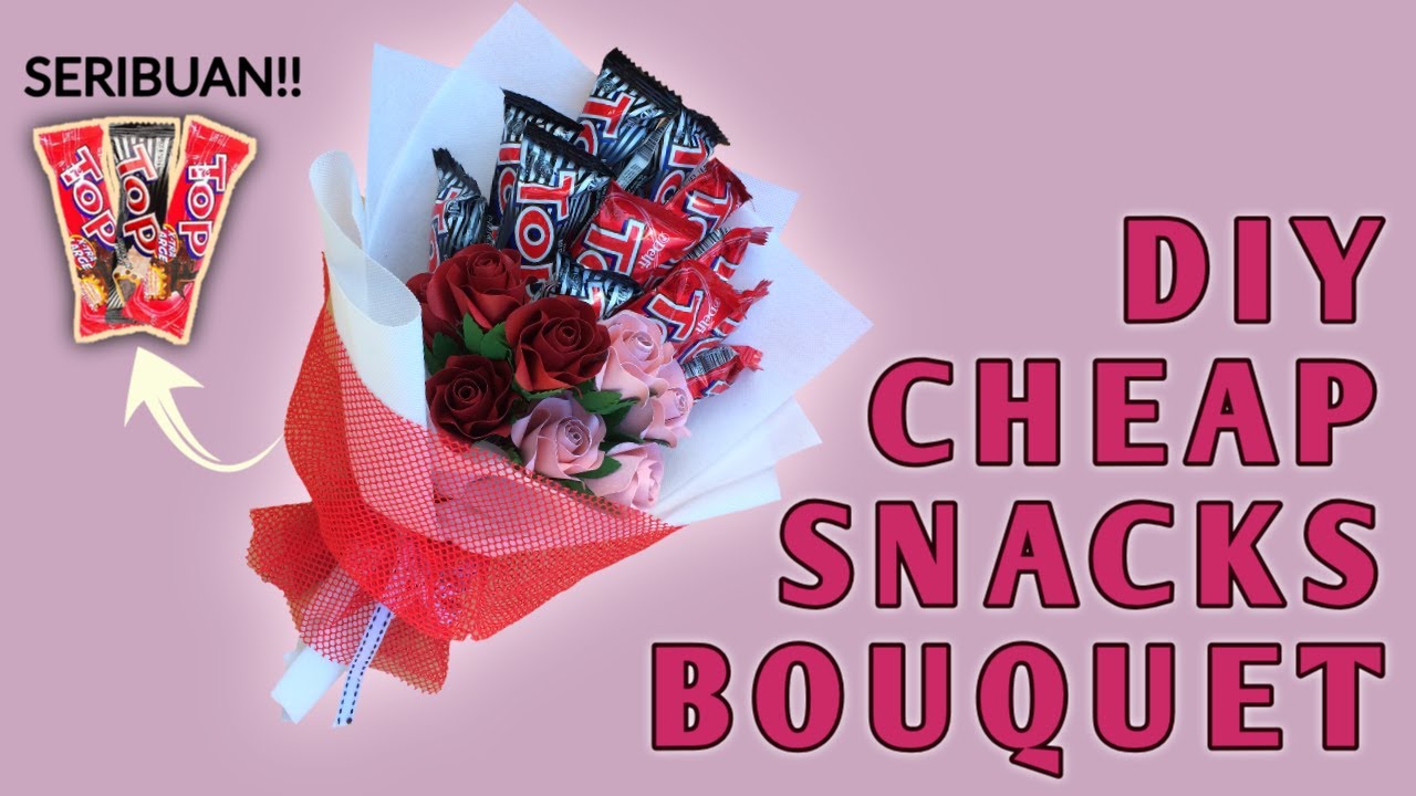 CARA MEMBUAT SNACK BOUQUET BUKET SNACK GAMPANG DAN MURAH CARA MEMBUAT SNACK BOUQUET BUKET SNACK GAMPANG DAN MURAH