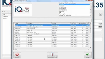 IQ POS   POS   Sales   Cash Sales   3   Line Comment