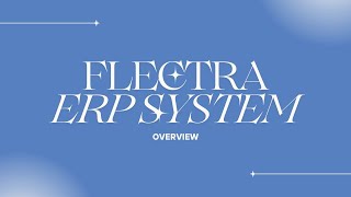 ISP581 - FLECTRA SOFTWARE DEMO INDIVIDUAL ASSIGNMENT