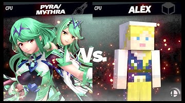 Super Smash Bros Ultimate Amiibo Fights  – Pyra & Mythra #306 Pyra vs Alex
