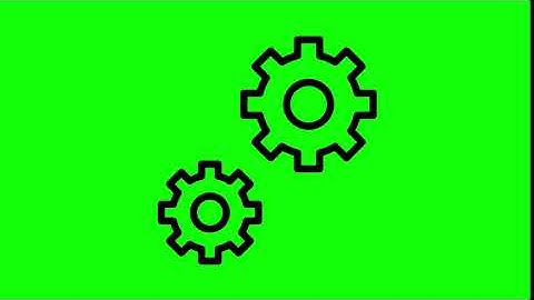 Animated Settings Icon on Green Screen With Pop-up Sound