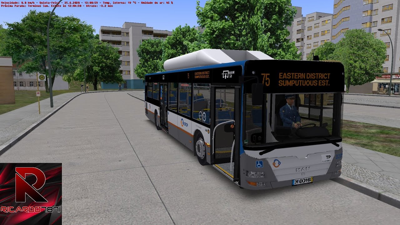 OMSI 2 - Mapa Great Grundorf - Linha 75 - MAN NL313 CaetanoBus da STCP