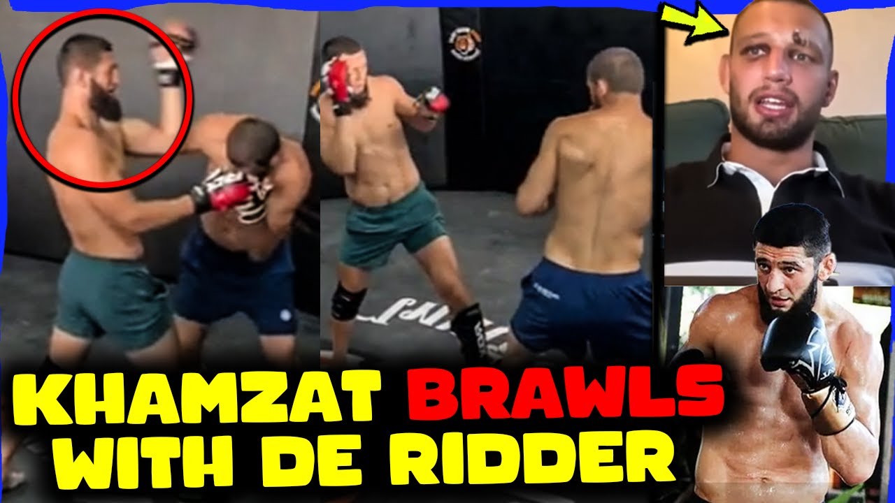 BREAKING! Khamzat Chimaev BRAWLS with Reinier De Ridder in CRAZY SPARRING, Unseen Footage Exists!
