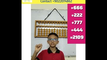 Achievers Abacus 2-level Student//Solved 3-Digits Examples without kit #abacus #additionsubtraction