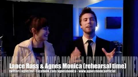 Lance Bass and Agnes Monica